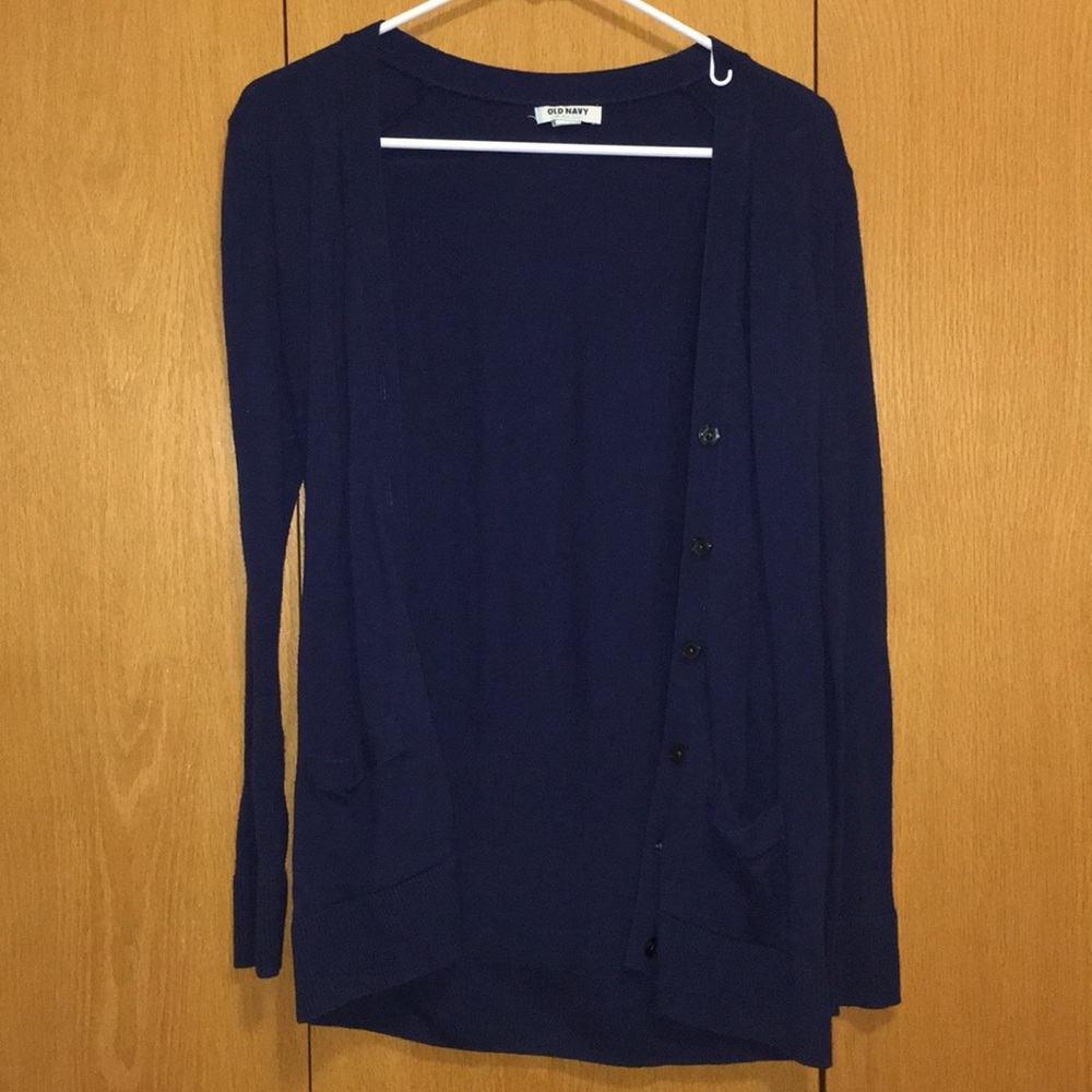 Navy cardigan
